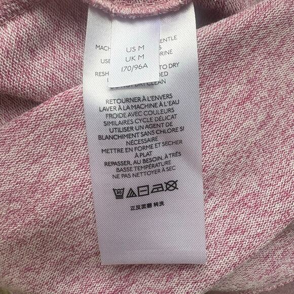 Maeve Anthropologie Sweater Shirt Sz M Purple Draped Neck Puff Sleeve Step Hem - Picture 8 of 9